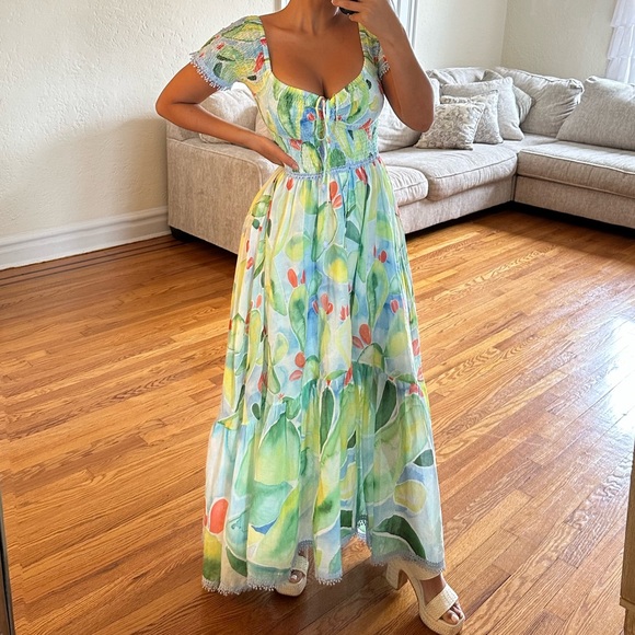 Gorgeous Charo Ruiz Ibiza Aryana Barbary-print midi Long Dress😍 - Picture 2 of 16